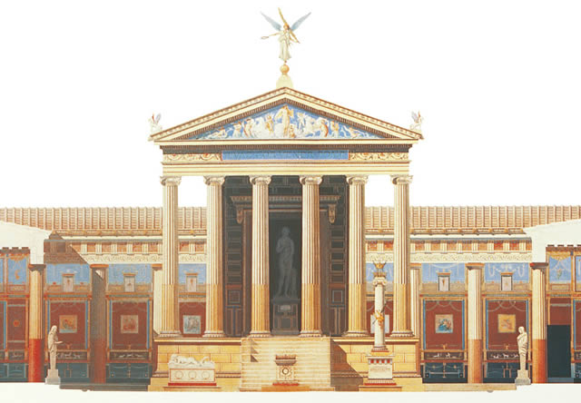 Imaginary reconstruction of the Temple of Venus