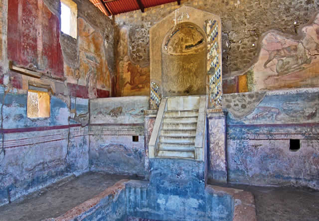Nymphaeum with fountain