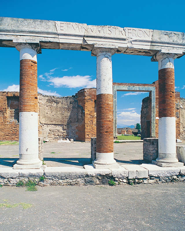 Colonnade in front of the Building of Eumachia